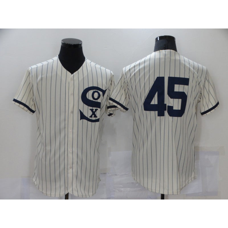 Chicago White Sox #45 Michael Jordan 2021 Cream Navy MIKSHPS Field of Dreams Flex Base Stitched Jersey