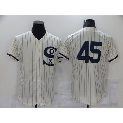 Chicago White Sox #45 Michael Jordan 2021 Cream Navy MIKSHPS Field of Dreams Flex Base Stitched Jersey