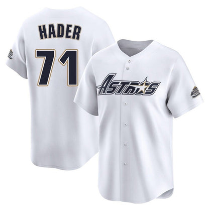 Houston Astros #71 Josh Hader Player White MIKSHPS Throwback Cooperstown Collection Limited Stitched Jerseys
