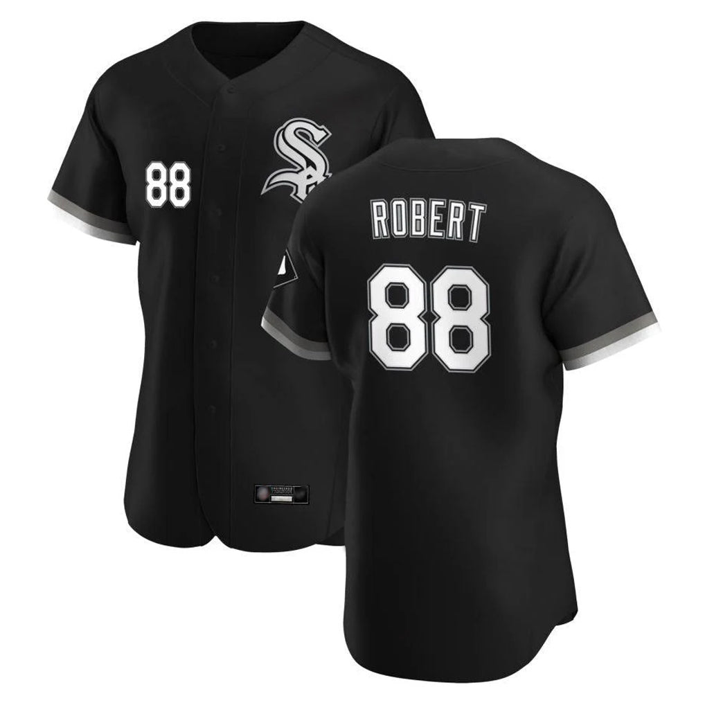 Chicago White Sox #88 Luis Robert Jr Player Black MIKSHPS Limited Elite Home Stitched Jerseys