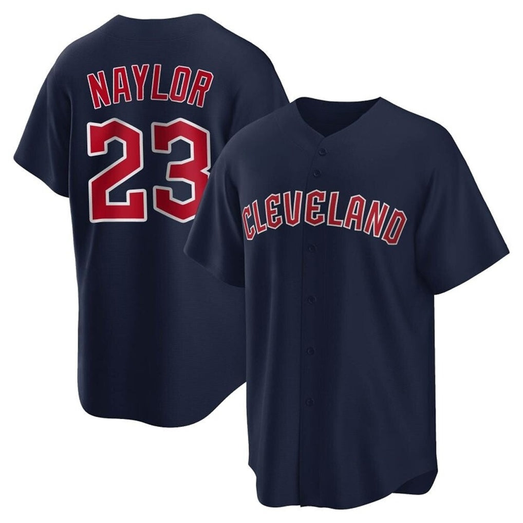 Cleveland Guardians #23 Bo Naylor Player Navy MIKSHPS Game Home Stitched Jerseys