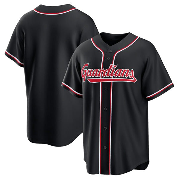Cleveland Guardians Blank 2026 Black MIKSHPS Out Stitched Jersey