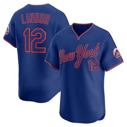 New York Mets #12 Francisco Lindor Royal MIKSHPS Alternate Limited Player Jersey