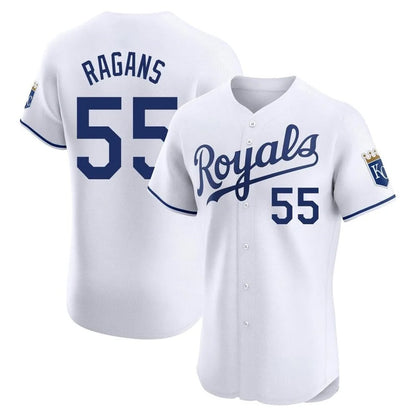 Kansas City Royals #55 Cole Ragans Player White MIKSHPS Alt Limited Elite Home Stitched Jerseys