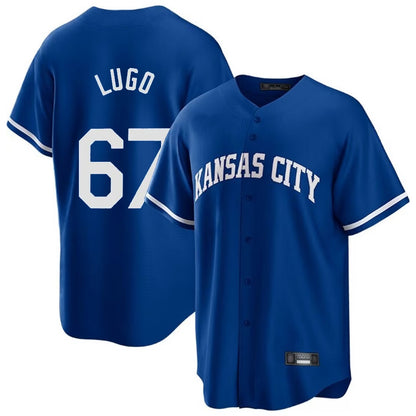 Kansas City Royals #67 Seth Lugo Player Royal MIKSHPS Game Home Stitched Jerseys