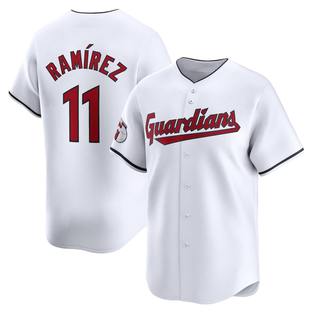 Cleveland Guardians #11 Jose Ramirez White MIKSHPS Home Limited Player Jersey