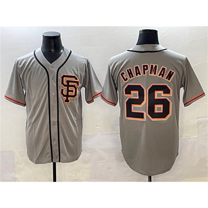San Francisco Giants #26 Matt Chapman Gray MIKSHPS Cool Base Stitched Jersey