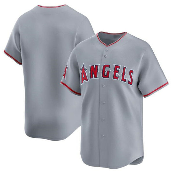 Los Angeles Angels Blank Gray MIKSHPS Away Limited Stitched Jersey