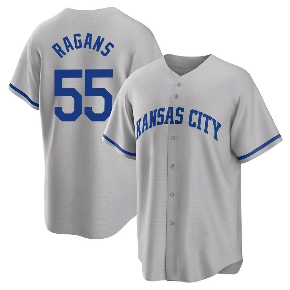 Kansas City Royals #55 Cole Ragans Player Gray MIKSHPS Game Home Stitched Jerseys