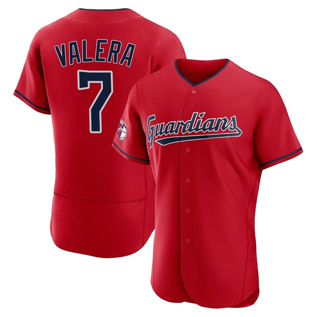 Cleveland Guardians #7 George Valera Player Red MIKSHPS Limited Elite Home Stitched Jerseys