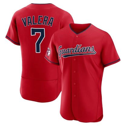 Cleveland Guardians #7 George Valera Player Red MIKSHPS Limited Elite Home Stitched Jerseys