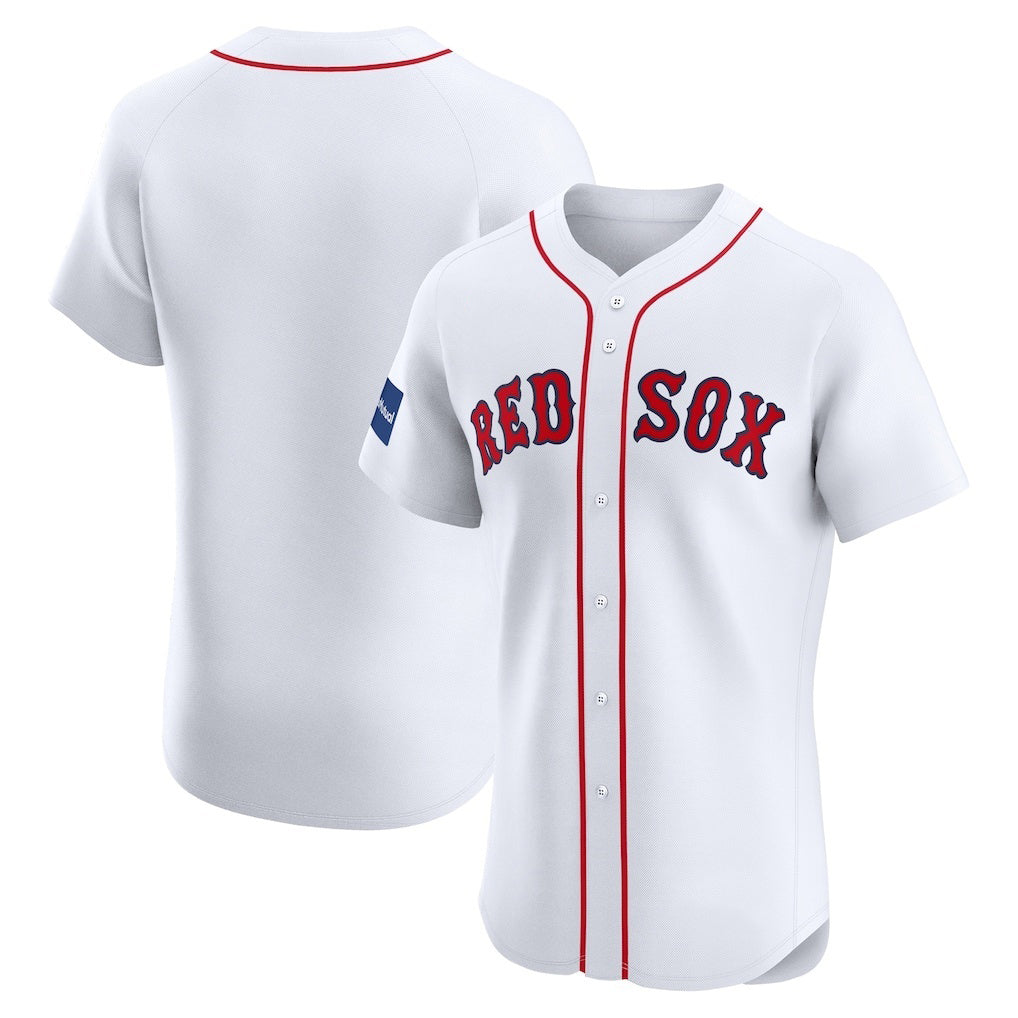 Boston Red Sox White MIKSHPS Home Elite Patch Jersey