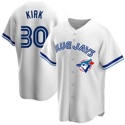 Toronto Blue Jays #30 Alejandro Kirk White MIKSHPS Home Cooperstown Collection Player Jersey
