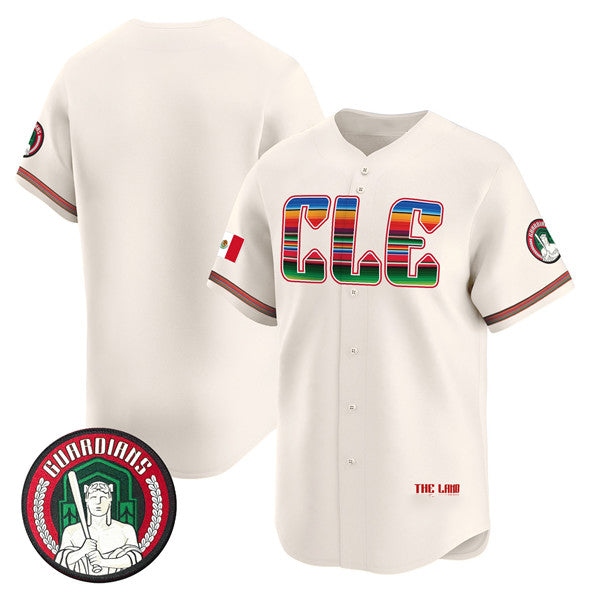 Cleveland Guardians Blank Cream MIKSHPS Mexico Vapor Premier Limited Stitched Jersey