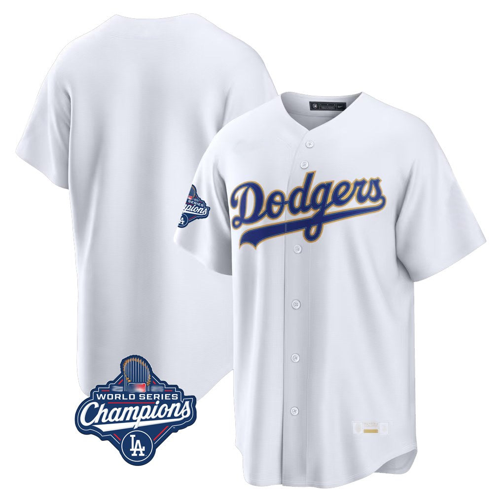 Los Angeles Dodgers Blank Player Gold White MIKSHPS 2026 Collection Stadium Limited World Series Meet Stitched Jerseys