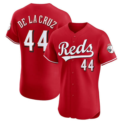 Cincinnati Reds #44 Elly De La Cruz Red MIKSHPS Alternate Elite Jersey