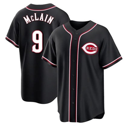 Cincinnati Reds #9 Matt McLain Player Black MIKSHPS Fashion Out Home Game Stitched Jerseys