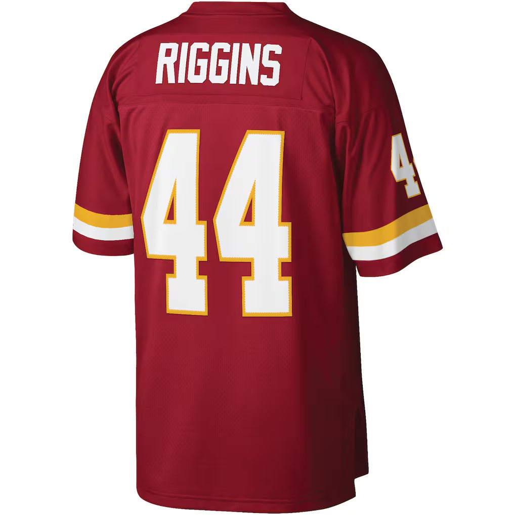 W.Football Team #44 John Riggins Mitchell & Ness Burgundy MIKSHPS Legacy Replica Jersey