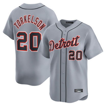 Detroit Tigers #20 Spencer Torkelson Player Gray MIKSHPS Home Limited Stitched Jerseys