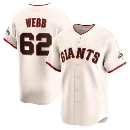 San Francisco Giants #62 Logan Webb Cream MIKSHPS Home Limited Player Jersey