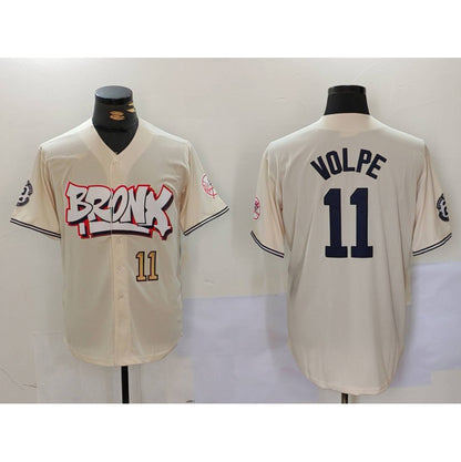 New York Yankees #11 Anthony Volpe Cream MIKSHPS Limited Stitched Jerseys