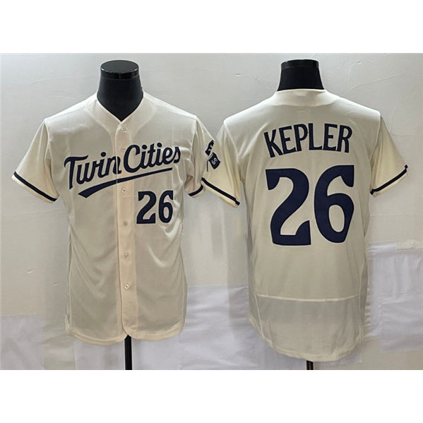 Minnesota Twins #26 Max Kepler Cream MIKSHPS Flex Base Stitched Jersey