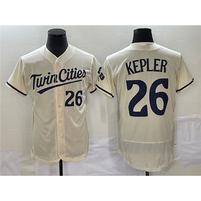 Minnesota Twins #26 Max Kepler Cream MIKSHPS Flex Base Stitched Jersey