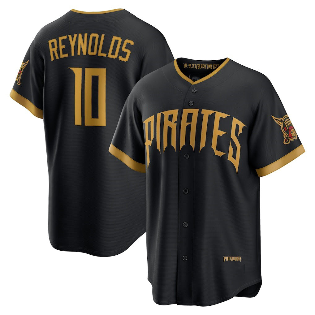 Pittsburgh Pirates #10 Bryan Reynolds Black MIKSHPS 2026 City Connect Stadium Jersey