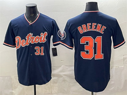 Detroit Tigers #31 Riley Greene Navy MIKSHPS 2026 Alternate Vapor Premier Limited Stitched Jersey