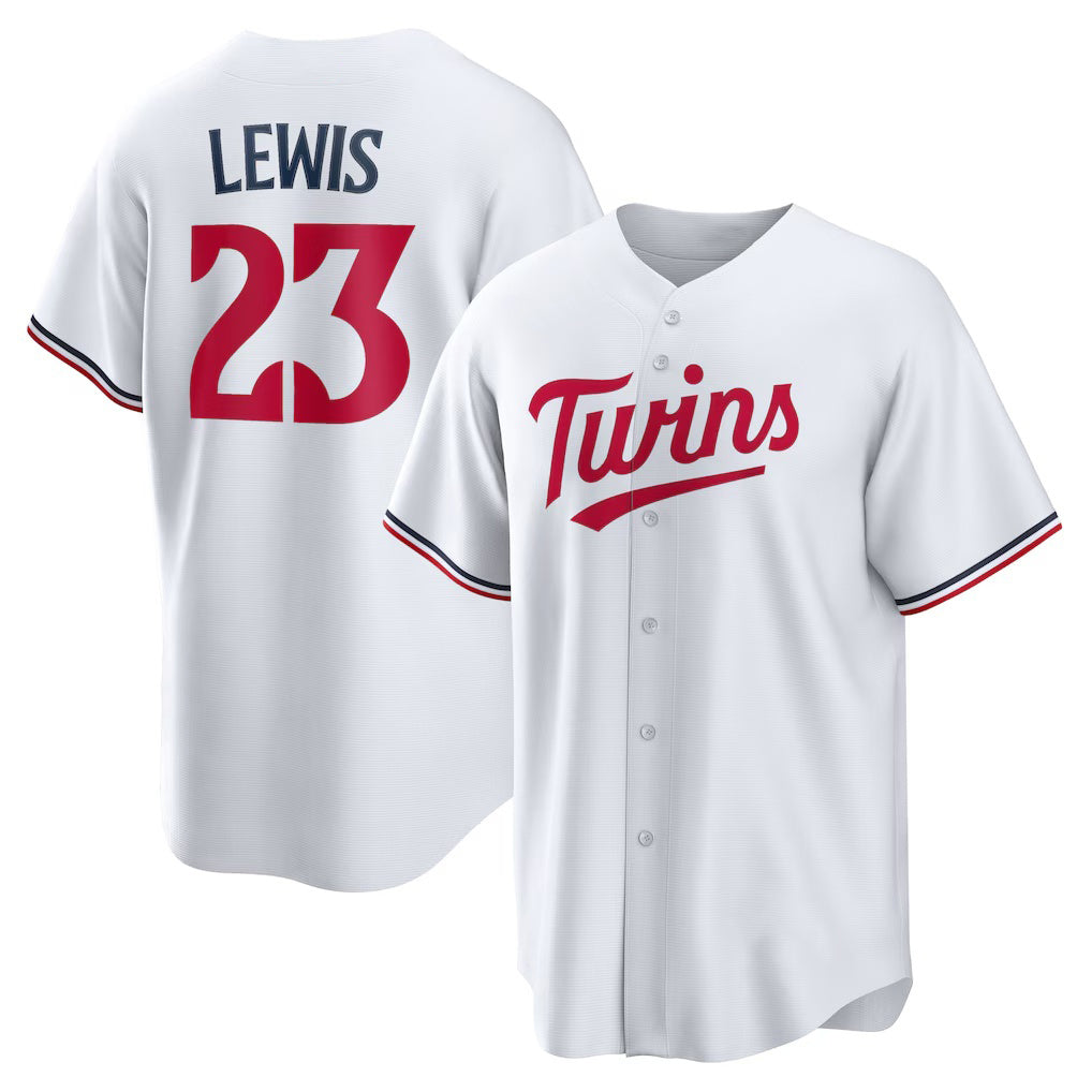 Minnesota Twins #23 Royce Lewis White MIKSHPS Replica Player Jersey