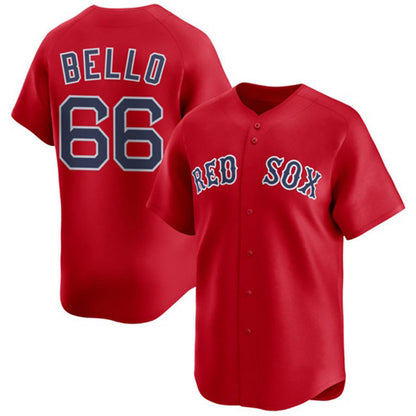 Boston Red Sox #66 Brayan Bello Red MIKSHPS 2024 Alternate Limited Stitched Jersey