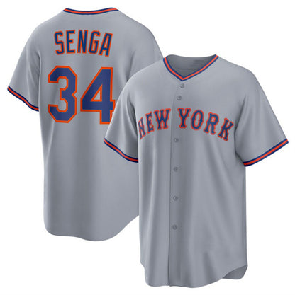 New York Mets #34 Kodai Senga Gray MIKSHPS 2025 Limited Stitched Jersey
