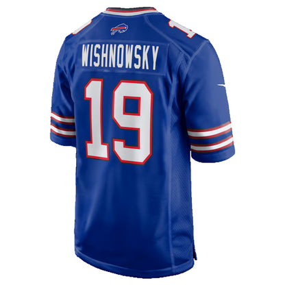 B.Bills #19 Mitch Wishnowsky Royal MIKSHPS Team Game Jersey