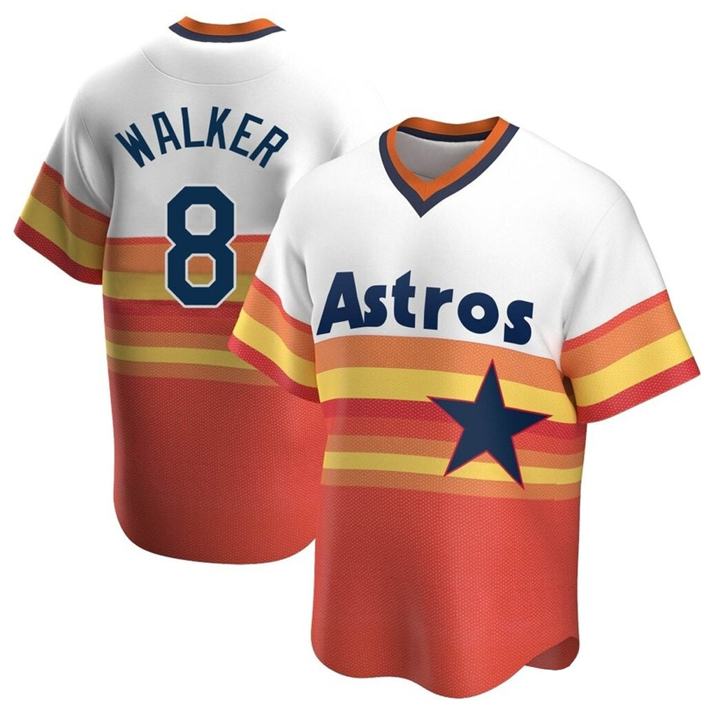 Houston Astros #8 Christian Walker Player Rainbow Cooperstown Collection MIKSHPS T-shirt Stitched Jerseys