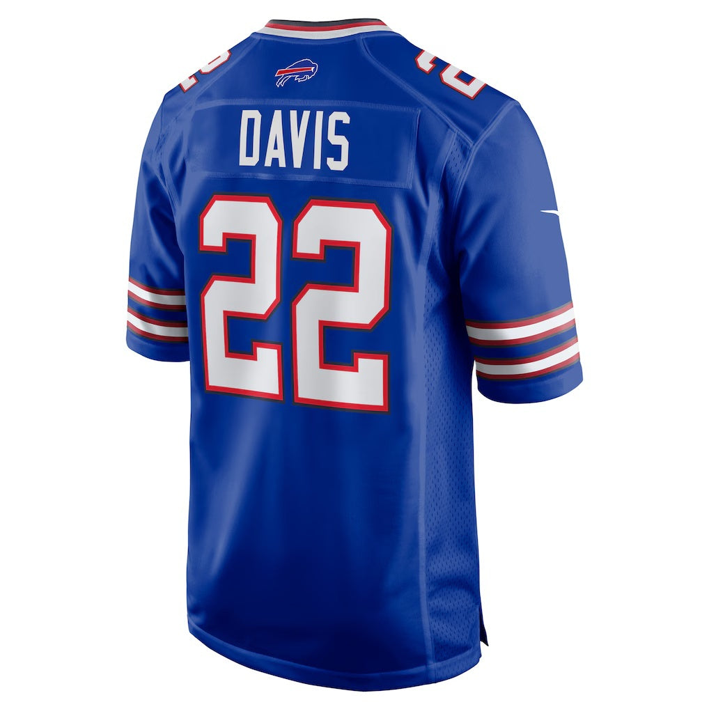 B.Bills #22 Ray Davis Royal MIKSHPS Game Jersey