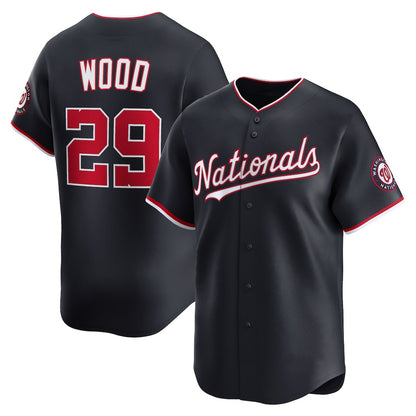 Washington Nationals #29 James Wood Navy MIKSHPS Alternate Limited Player Jersey