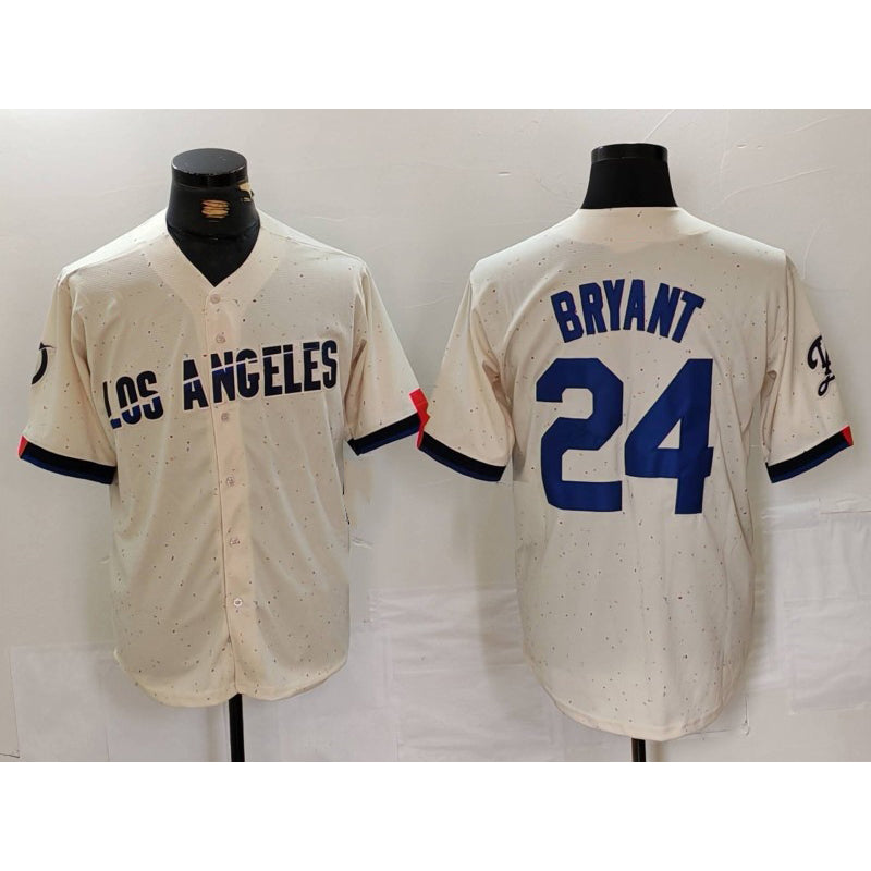 Los Angeles Dodgers #24 Kobe Bryant Cream MIKSHPS 2024 City Connect Limited Stitched Jersey