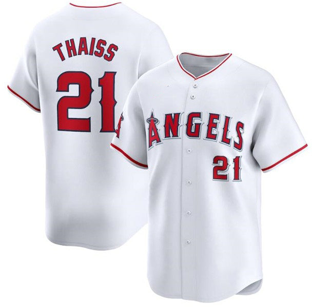 Los Angeles Angels #21 Matt Thaisse White MIKSHPS Home Limited Stitched Jersey