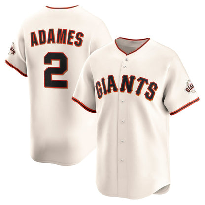 San Francisco Giants #2 Willy Adames Cream MIKSHPS Home Limited Player Jersey