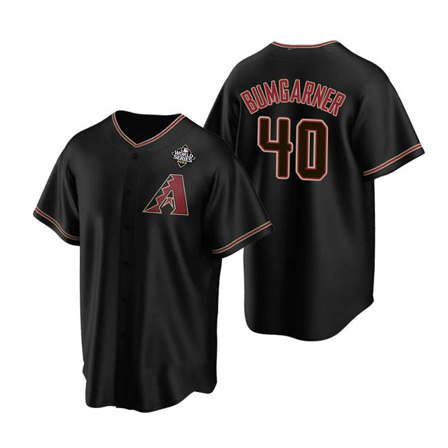 Arizona Diamondbacks #40 Madison Bumgarner Black MIKSHPS 2023 World Series Cool Base Stitched Jersey