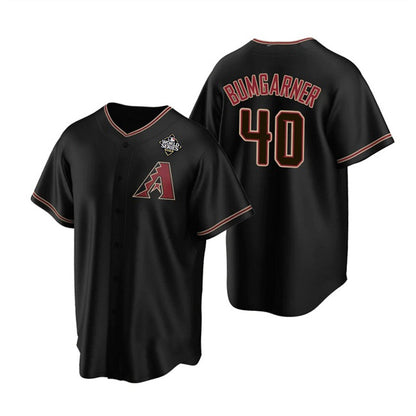 Arizona Diamondbacks #40 Madison Bumgarner Black MIKSHPS 2023 World Series Cool Base Stitched Jersey