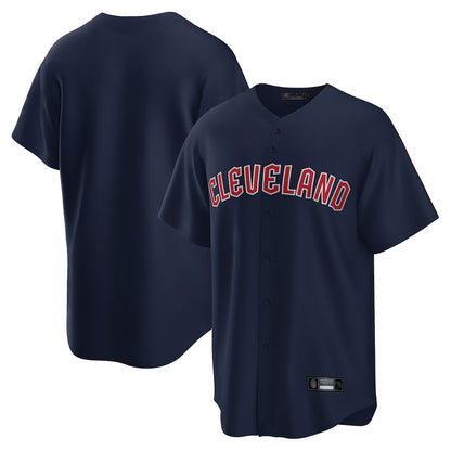 Cleveland Guardians Blank Player Navy MIKSHPS Game Home Stitched Jerseys