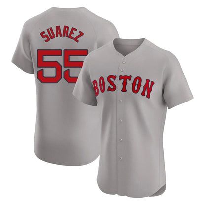 Boston Red Sox #55 Ranger Suarez Player Gray MIKSHPS Road Limited Elite Home Game Stitched Jerseys1