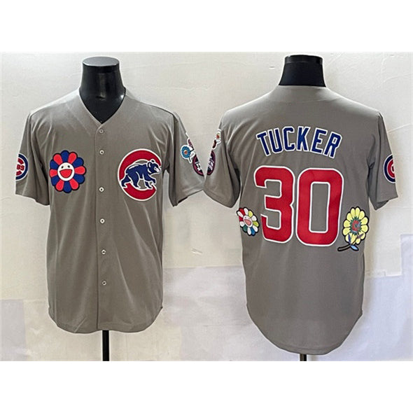 Chicago Cubs #30 Kyle Tucker Gray MIKSHPS 2025 Tokyo Series Limited Stitched Jersey