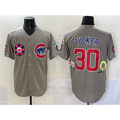 Chicago Cubs #30 Kyle Tucker Gray MIKSHPS 2025 Tokyo Series Limited Stitched Jersey