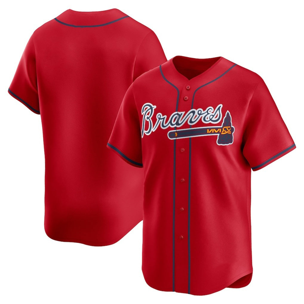Atlanta Braves Red MIKSHPS Alternate Limited Jersey