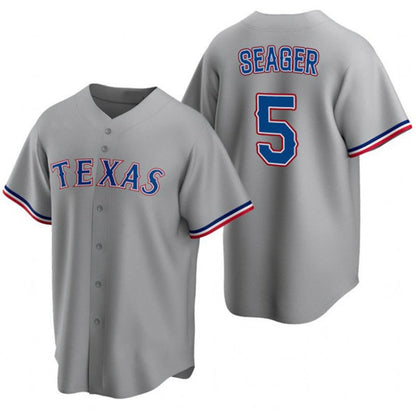 Texas Rangers #5 Corey Seager Gray MIKSHPS Cool Base Stitched Jersey