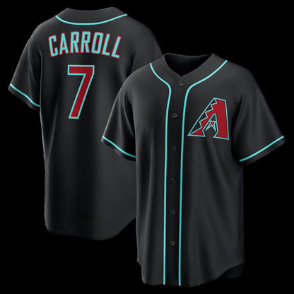 Arizona Diamondbacks #7 Corbin Carroll Black MIKSHPS Alternate Replica Jersey
