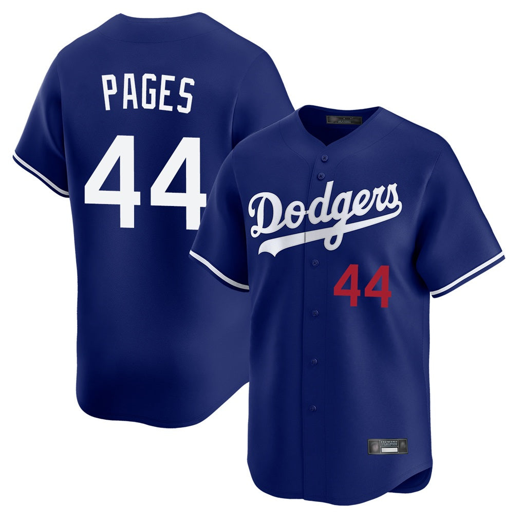 Los Angeles Dodgers #44 Andy Pages Player Royal MIKSHPS Limited Home Stitched Jerseys