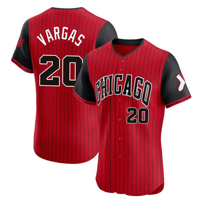Chicago White Sox #20 Miguel Vargas Player Red MIKSHPS City Connect Limited Elite Home Stitched Jerseys